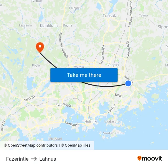 Fazer Road to Lahnus map