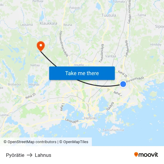 Bicycle Road to Lahnus map