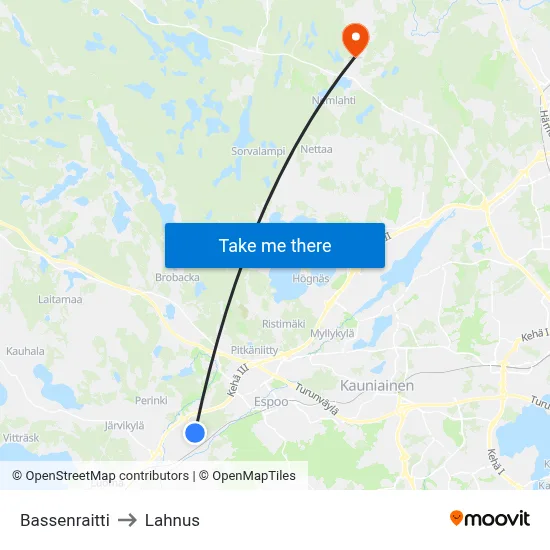 Basse Path to Lahnus map