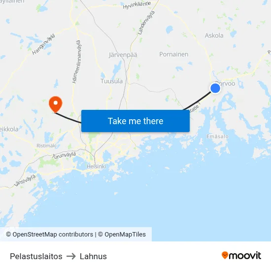 Rescue Station to Lahnus map