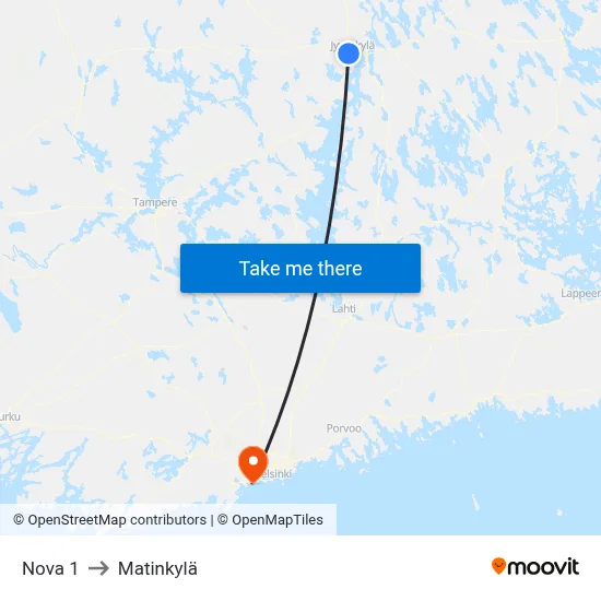 Nova 1 to Matinkyla map