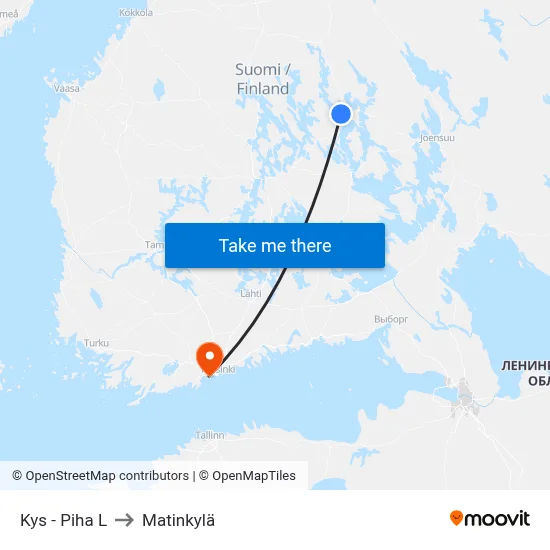 KYS - Yard L to Matinkyla map