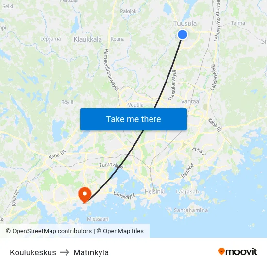 School Center to Matinkyla map