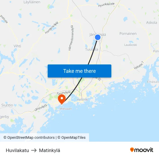 Villa Street to Matinkyla map