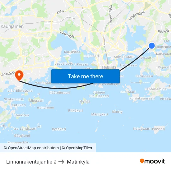 Linnanrakentajantie 🏢 to Matinkyla map