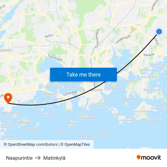 Neighbor Road to Matinkyla map