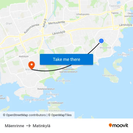 Slope to Matinkyla map