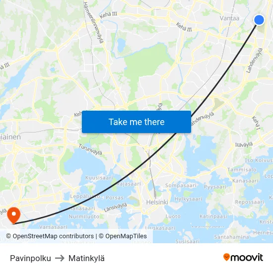 Pavi Path to Matinkyla map