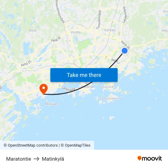 Marathon Road to Matinkyla map