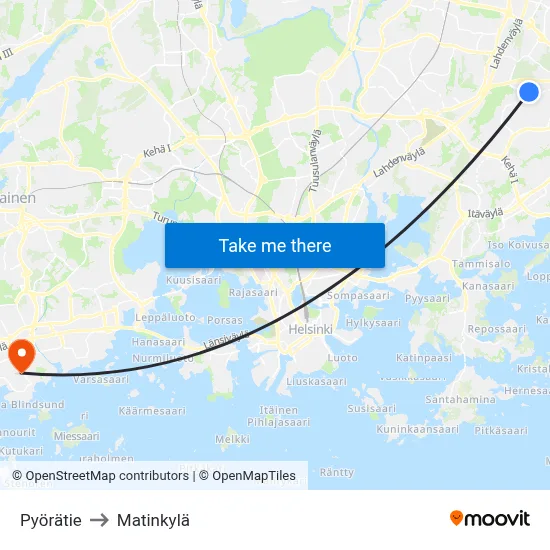 Bicycle Road to Matinkyla map