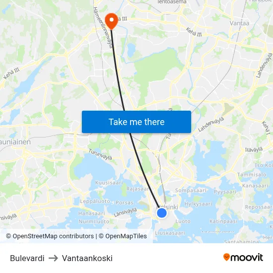 Boulevard to Vantaankoski map