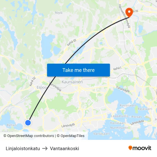 Beacon Line Street to Vantaankoski map