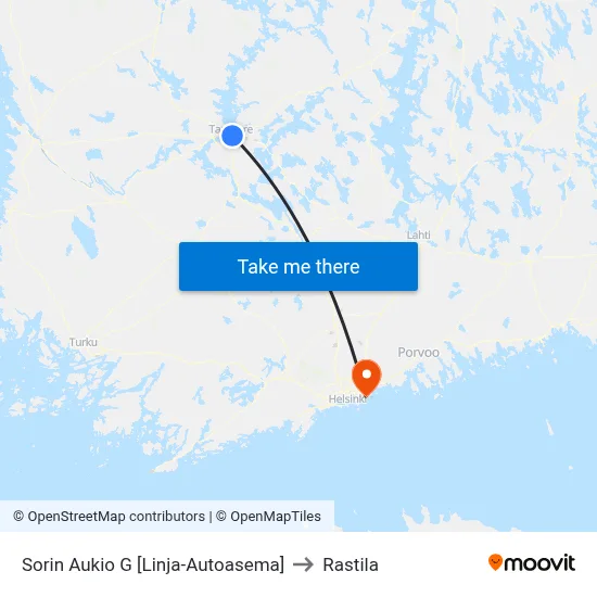 Sorin Aukio G 🚏🛍️ to Rastila map