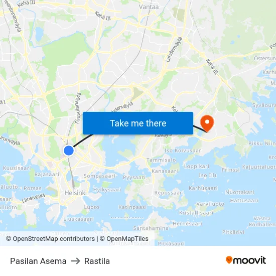 Pasilan Asema | 🚆🛍🏨 to Rastila map