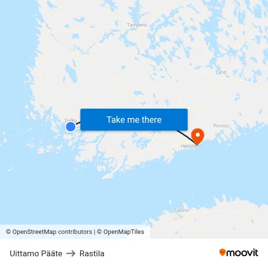 Uittamo Pääte | 🏞 to Rastila map