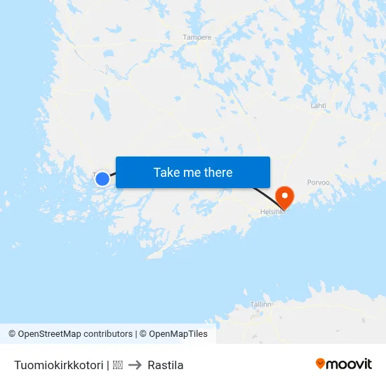 Tuomiokirkkotori | 🌳🍽 to Rastila map