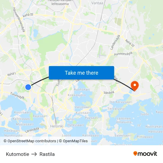 Weaving Road to Rastila map