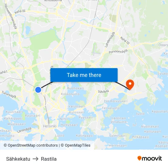 Telegraph Street to Rastila map
