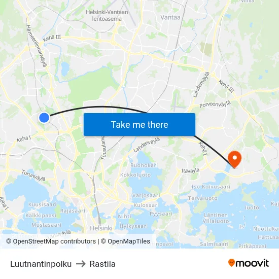 Lieutenant's Path to Rastila map