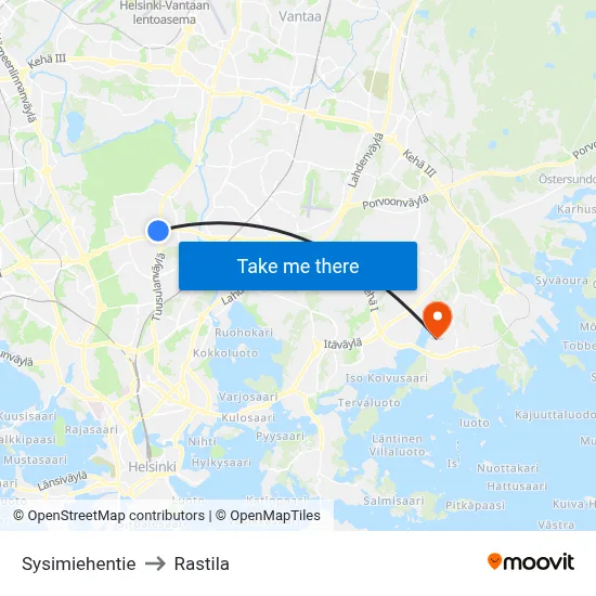 Charcoal Maker Road to Rastila map