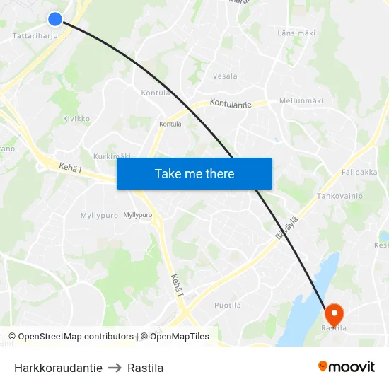 Iron Works Road to Rastila map