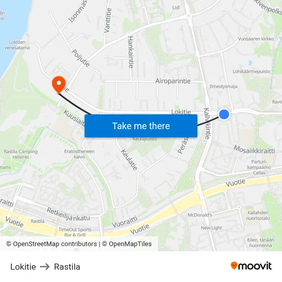 Loki Road to Rastila map