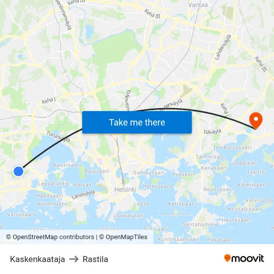 Forest Clearer to Rastila map
