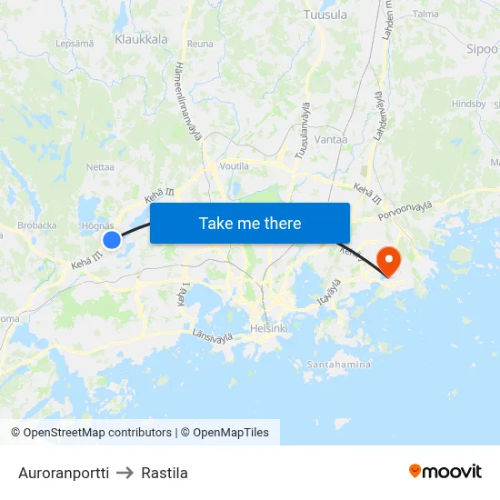 Aurora Gate to Rastila map