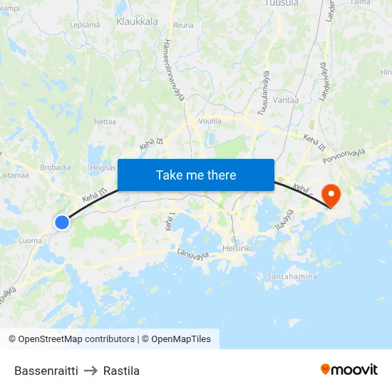 Basse Path to Rastila map