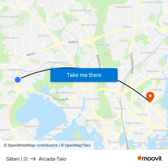 Säteri | 🏢🌳 to Arcada Building map