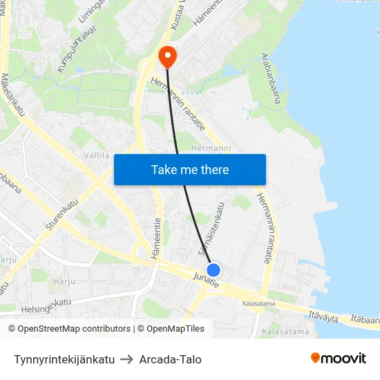 Cooper Street to Arcada Building map