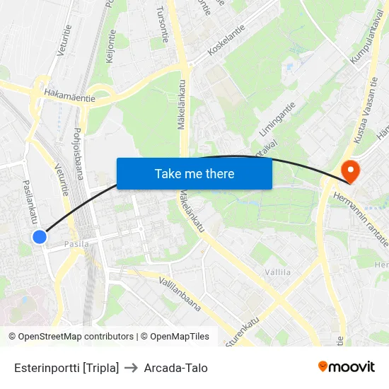 Esteri's Gate [Tripla] to Arcada Building map