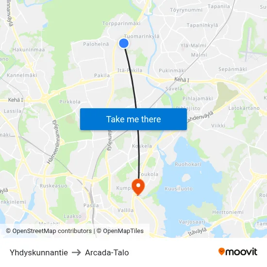 Community Road to Arcada Building map