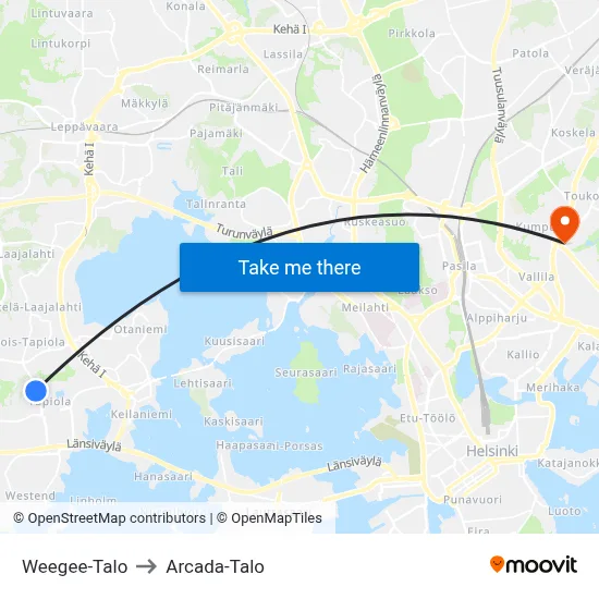Weegee House to Arcada Building map