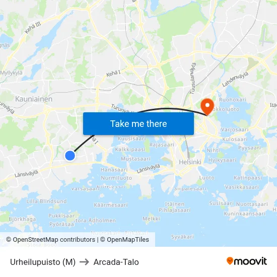 Sports Park (M) to Arcada Building map