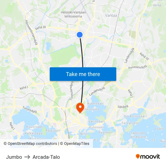 Jumbo 🛍️ to Arcada Building map