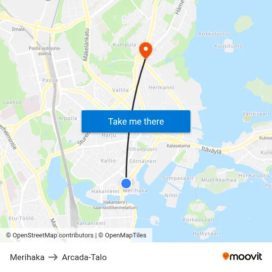 Sea Hook to Arcada Building map
