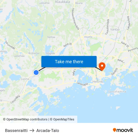 Basse Path to Arcada Building map