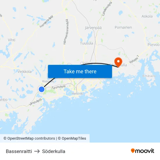 Basse Path to Söderkulla map