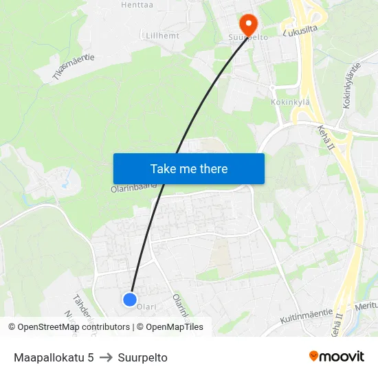 Globe Street 5 to Suurpelto map