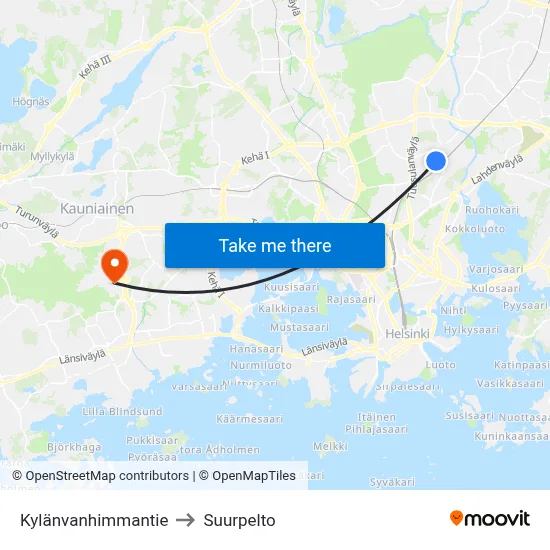 Village Elder Road to Suurpelto map