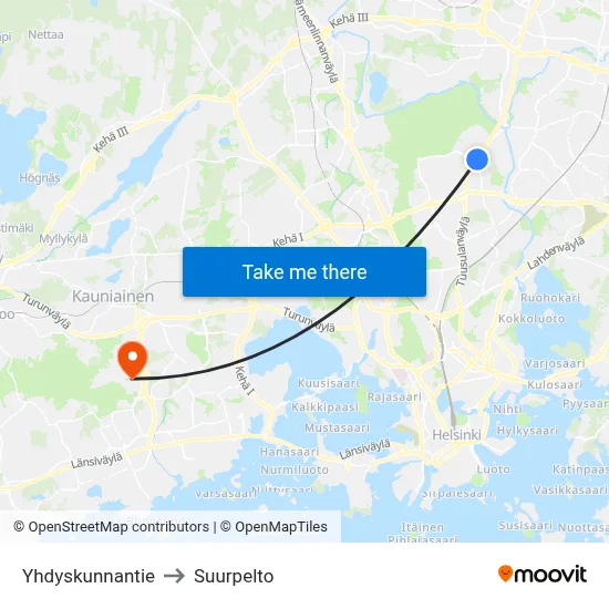 Community Road to Suurpelto map