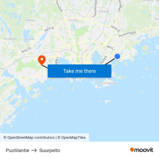 Puotila Road to Suurpelto map