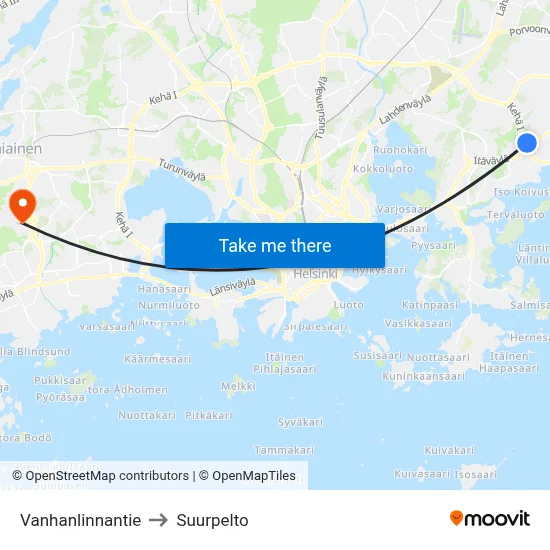 Old Castle Road to Suurpelto map