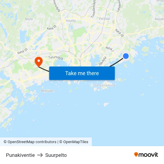 Red Stone Road to Suurpelto map