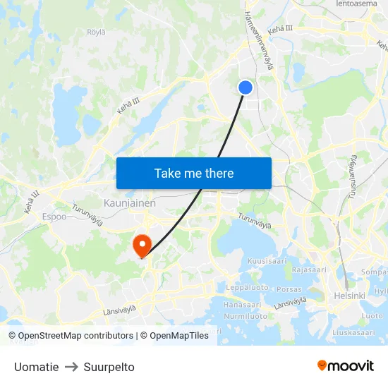 Stream Road to Suurpelto map