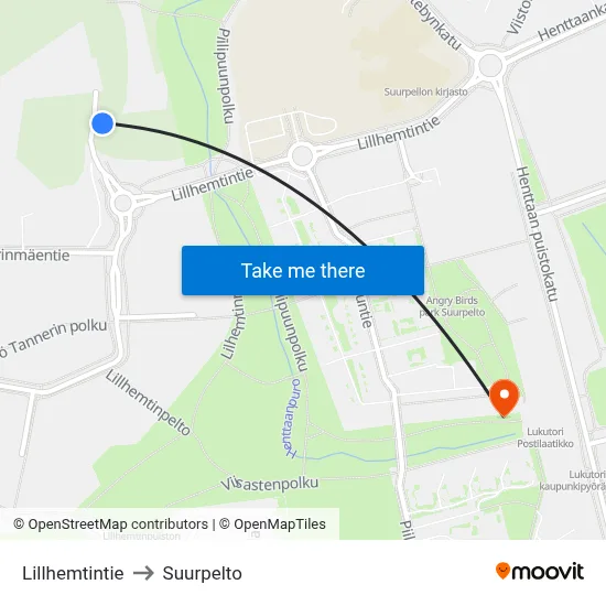 Lillhemt Road to Suurpelto map