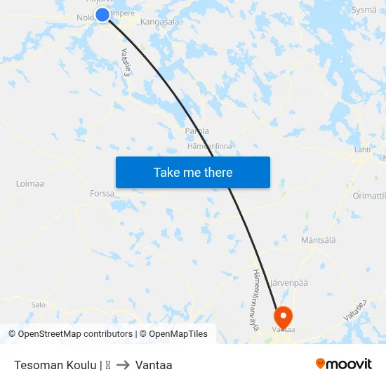Tesoman Koulu | 🎒 to Vantaa map