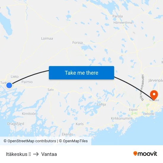 Itäkeskus 🛍️ to Vantaa map