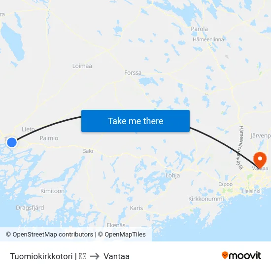 Tuomiokirkkotori | 🌳🍽 to Vantaa map